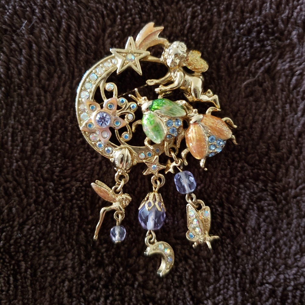 Kirk's Folly Fairy Fireflies Brooch